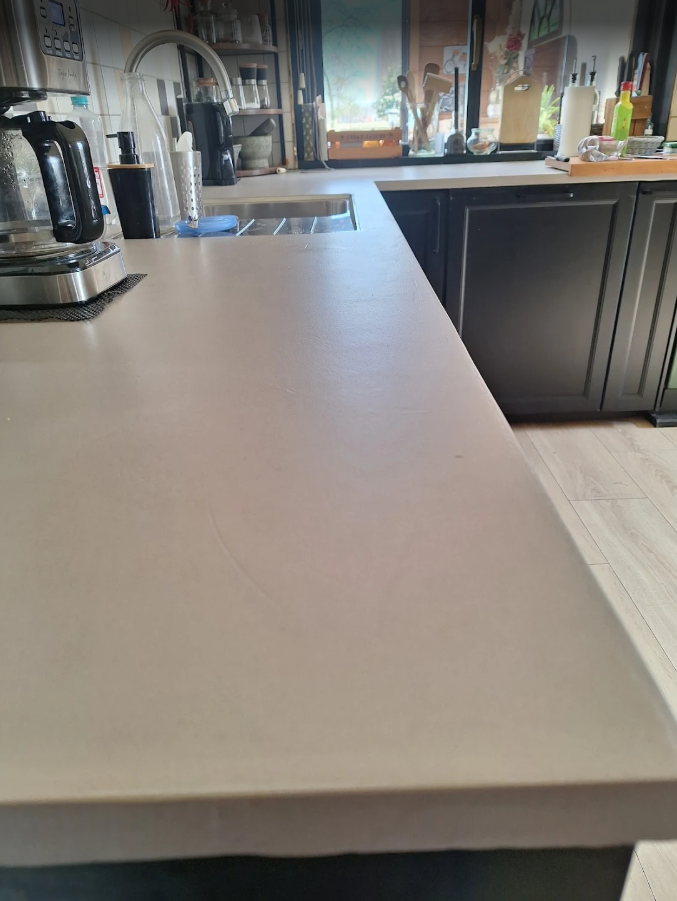 Betonstuc keuken klantproject