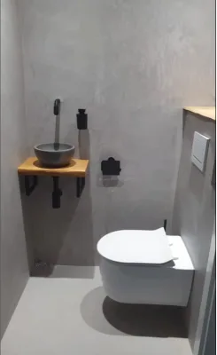 Beton Cir&eacute; toilet klantproject