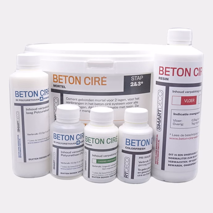 Beton Ciré zelf mengen en mixen