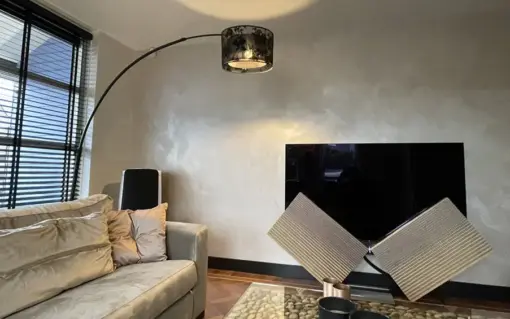 wand metallic en tv meubel