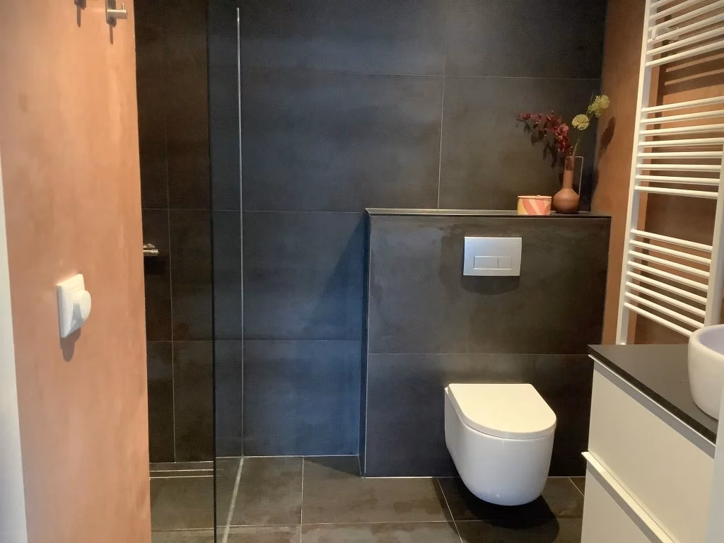 Metallic stuc Velvet Copper Badkamer