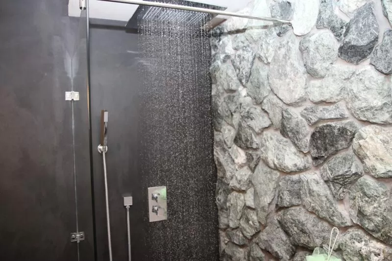 Beton cire douche ruimte