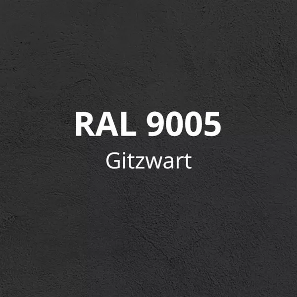RAL 9005 - Gitzwart