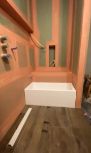 Oppervlak voorbereid met primer voor het aanbrengen van kimband