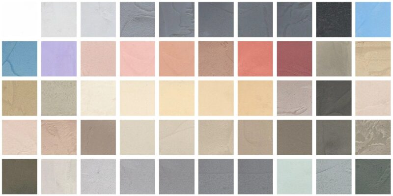 Beton cire original Kleurpallet