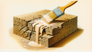 Primer aanbrengen op houten oppervlak