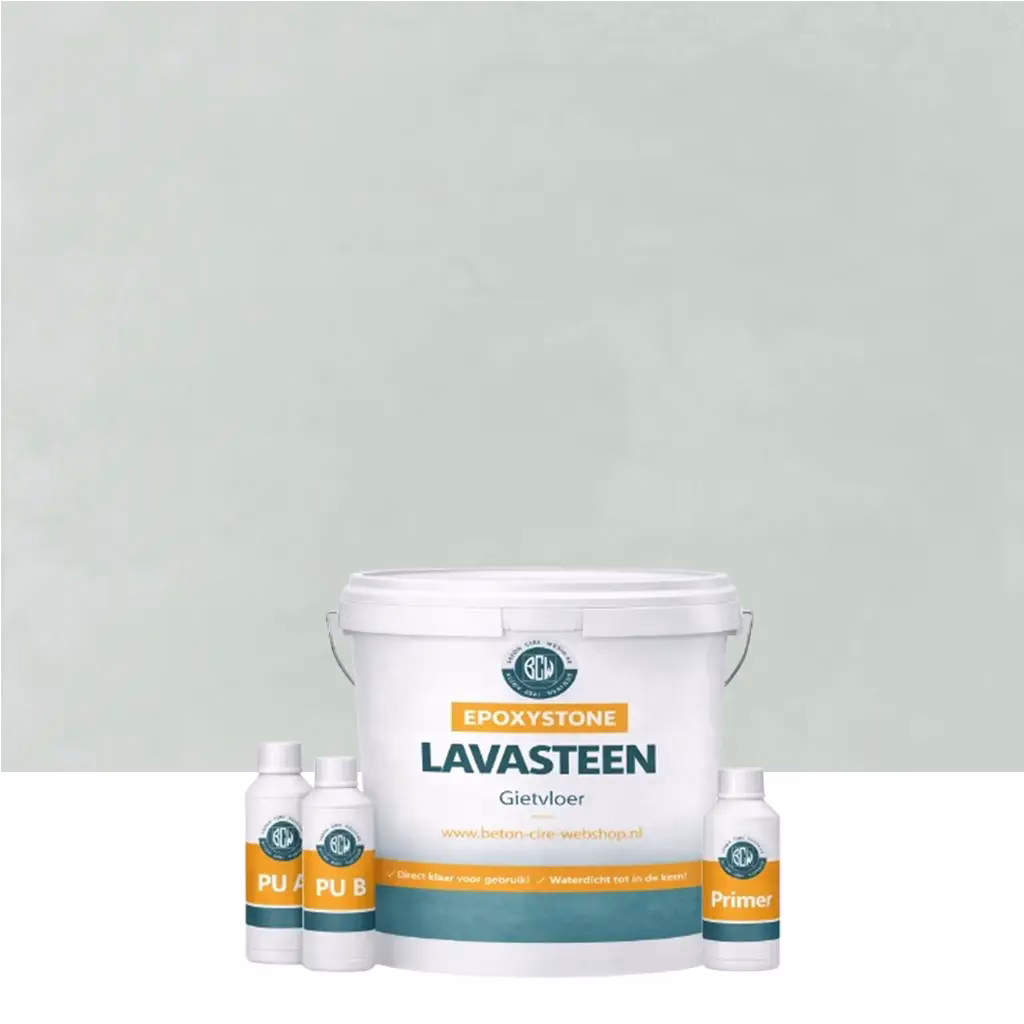 Lavasteen gietvloer Aquamarine 5m2