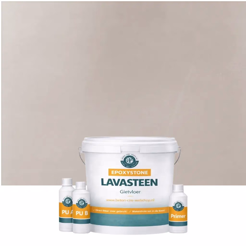 Lavasteen gietvloer Hazel 5m2