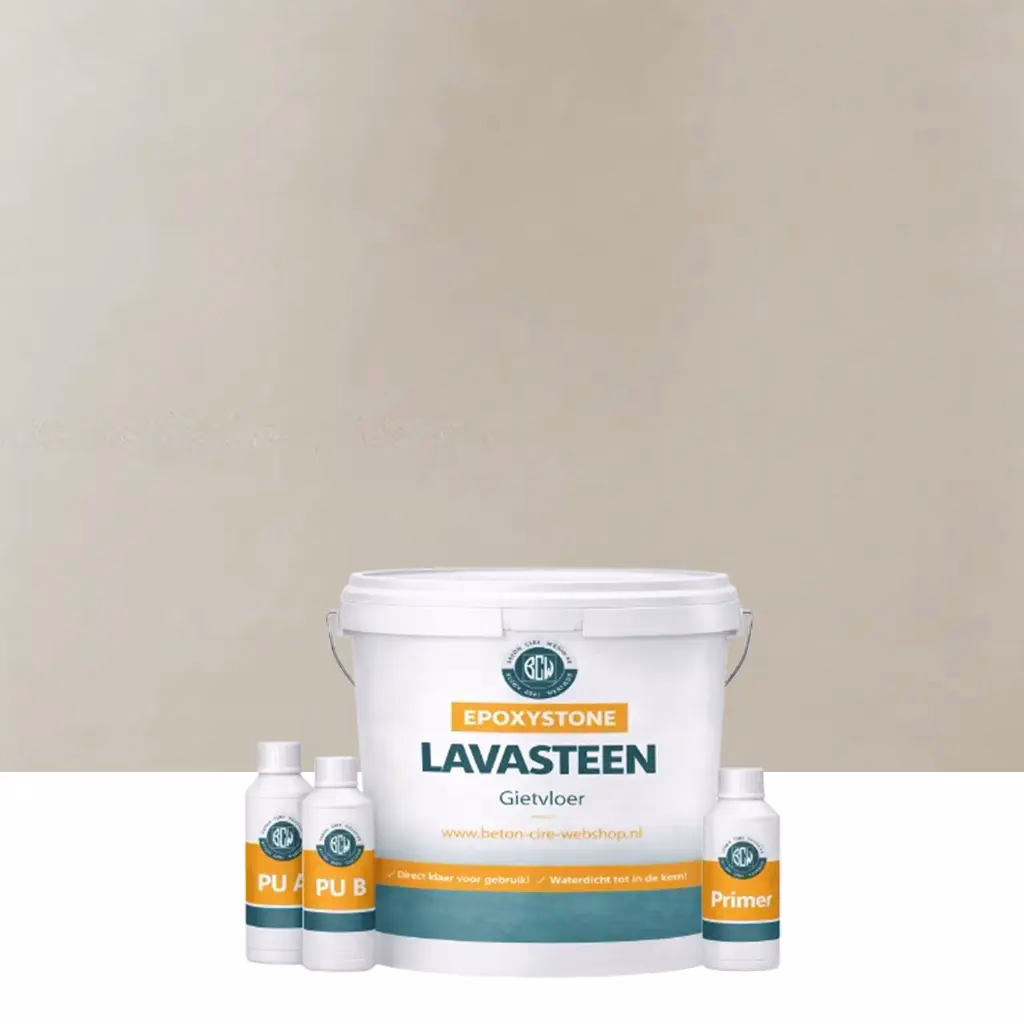 Lavasteen gietvloer Portobello 5m2