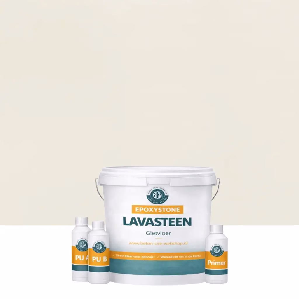 Lavasteen gietvloer Seakale 5m2