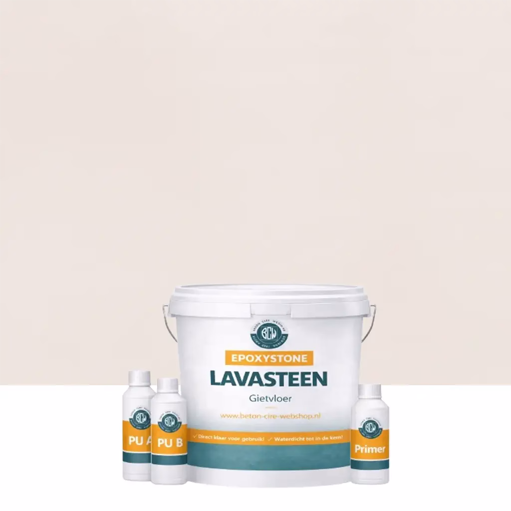 Lavasteen gietvloer Seashell 5m2