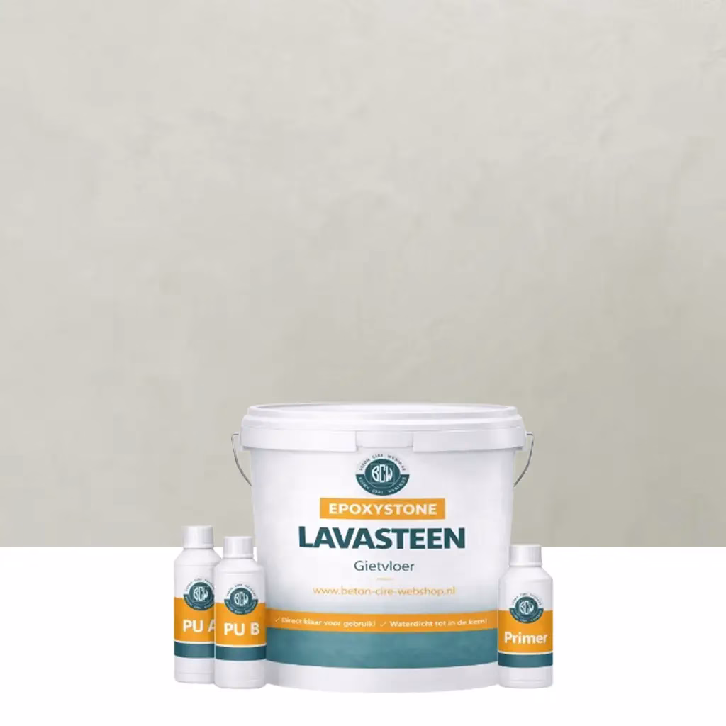Lavasteen gietvloer Shiitaki 5m2